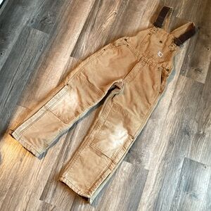 Carhartt Kids Overalls in Brown